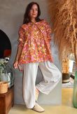 Annie 1972 Point Collar Smock Blouse Sergeant Pepper Pink